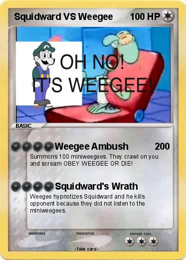 Pokemon Squidward VS Weegee Pokemon Squidward VS Weegee