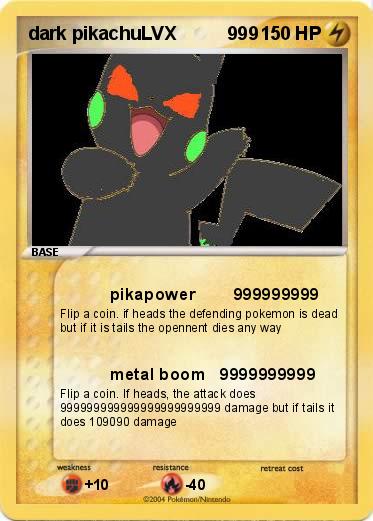 Pokemon dark pikachuLVX          999