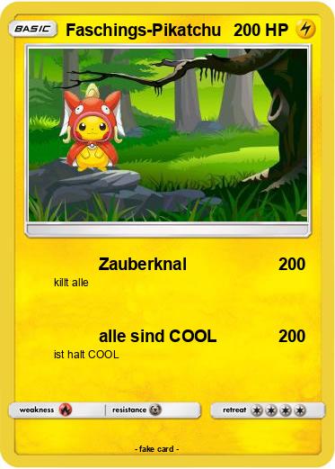 Pokemon Faschings-Pikatchu