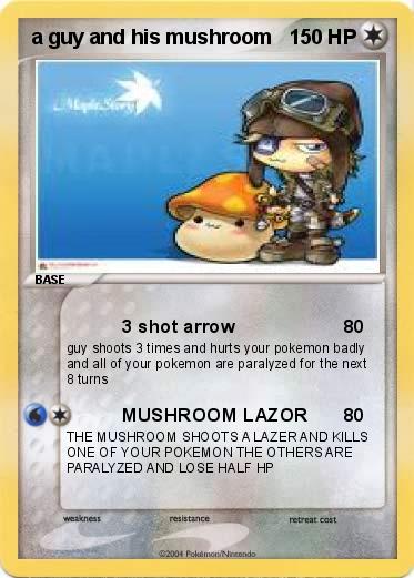 Pokemon a guy and his mushroom