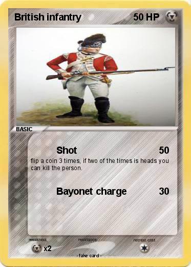Pokemon British infantry