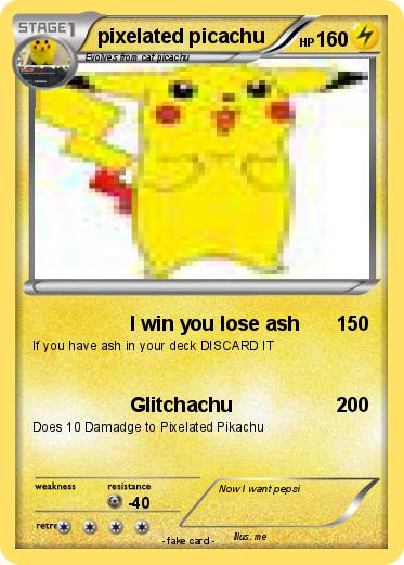 Pokemon pixelated picachu