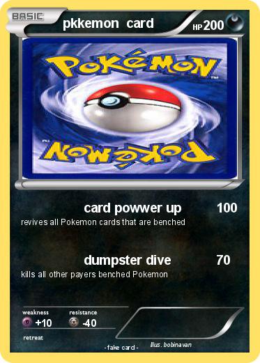 Pokemon pkkemon  card