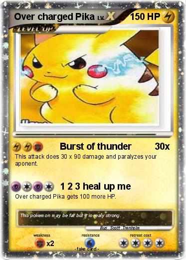 Pokemon Over charged Pika