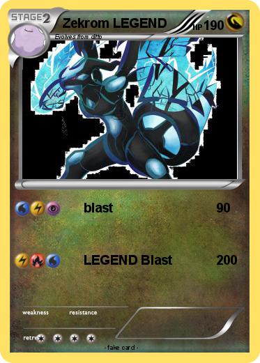 Pokemon Zekrom LEGEND
