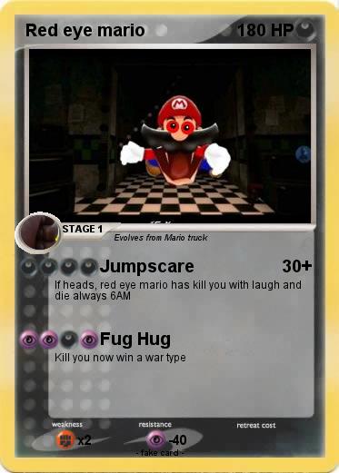 Pokemon Red eye mario