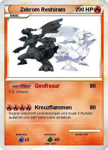 Pokemon Zekrom Reshiram