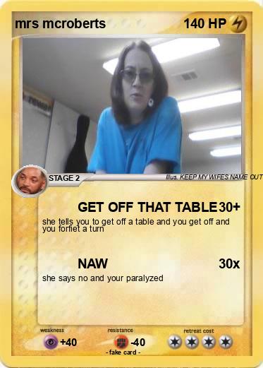 Pokemon mrs mcroberts