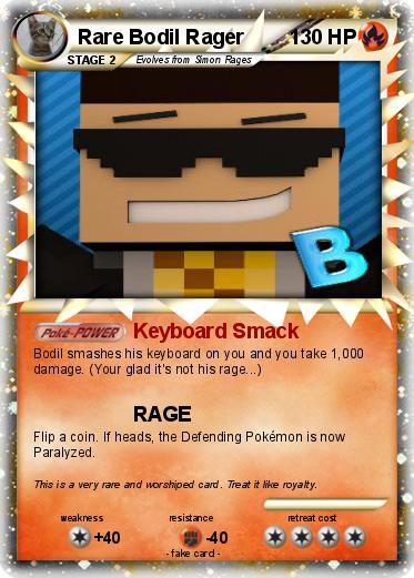 Pokemon Rare Bodil Rager