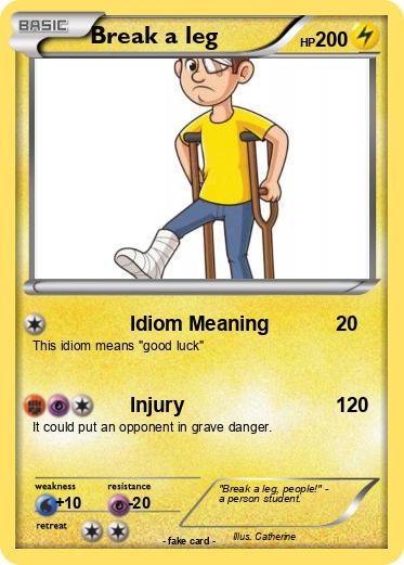 Pokemon Break a leg
