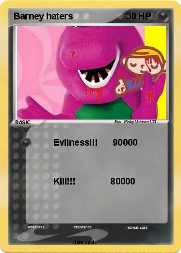 Pokemon Barney haters