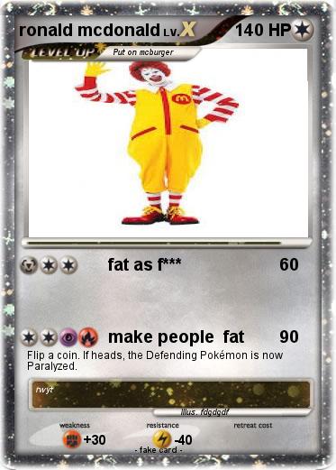 Pokemon ronald mcdonald