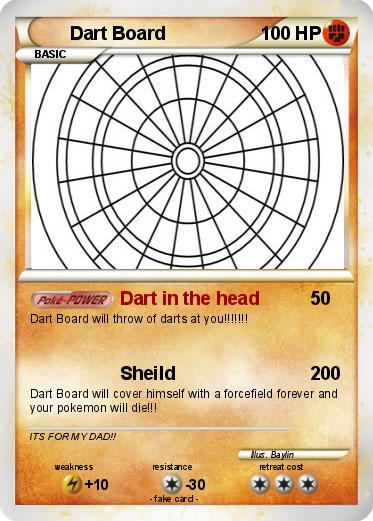 Pokemon Dart Board