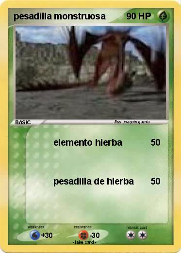 Pokemon pesadilla monstruosa