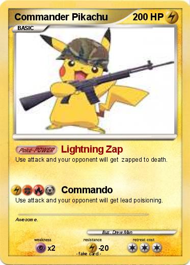 Pokemon Commander Pikachu