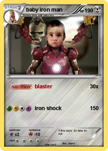 Pokemon baby iron man