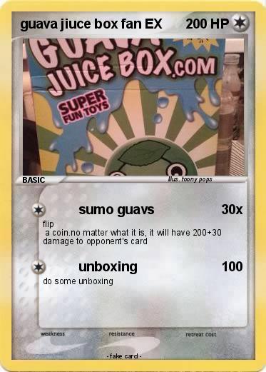 Pokemon guava jiuce box fan EX