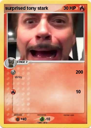 Pokemon surprised tony stark