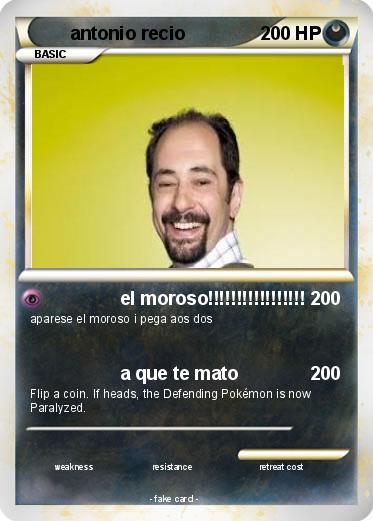 Pokemon antonio recio