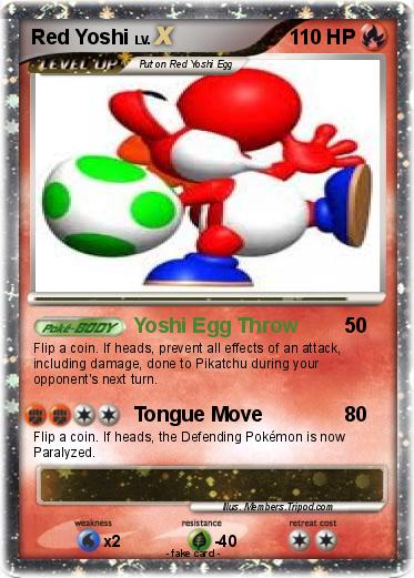Pokemon Red Yoshi