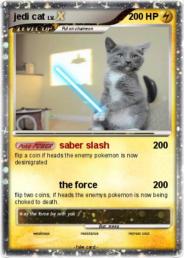 Pokemon jedi cat