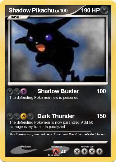 Pokemon Shadow Pikachu