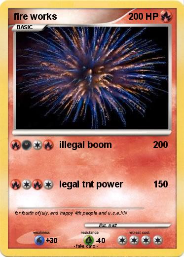 Pokemon fire works