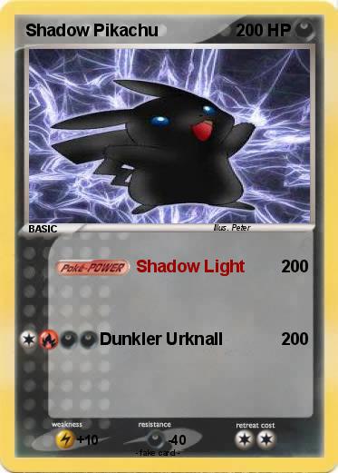 Pokemon Shadow Pikachu