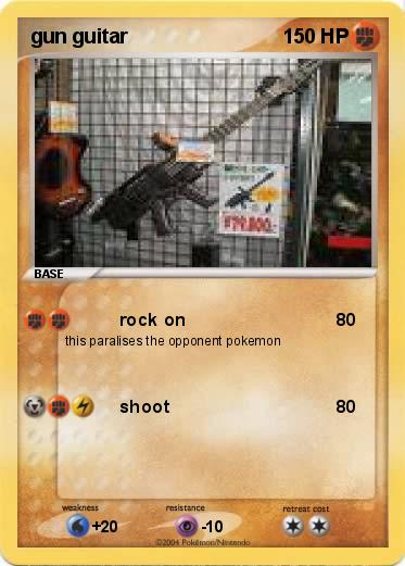 Pokemon gun guitar
