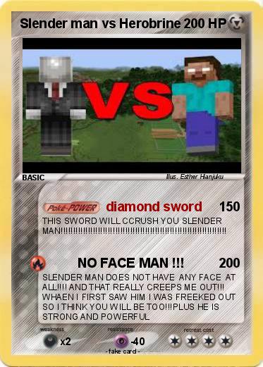 Pokemon Slender man vs Herobrine