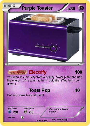 Pokemon Purple Toaster