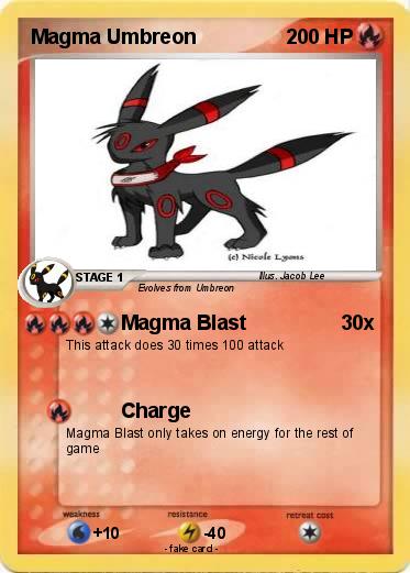 Pokemon Magma Umbreon
