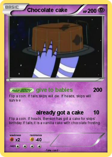 Pokemon Chocolate cake