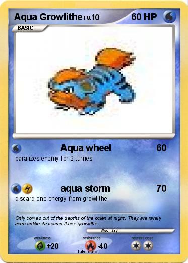 Pokemon Aqua Growlithe