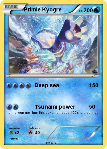 Pokemon Primle Kyogre