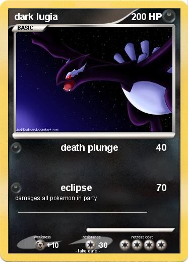 Pokemon dark lugia