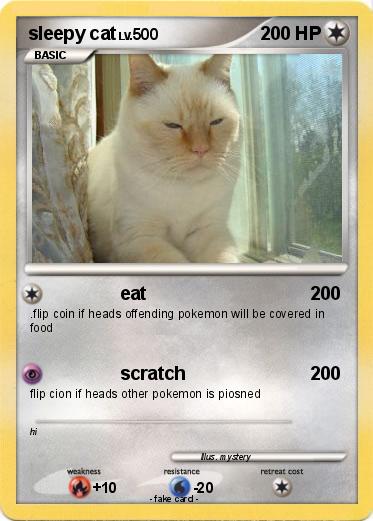 Pokemon sleepy cat