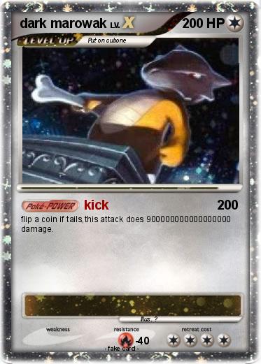 Pokemon dark marowak