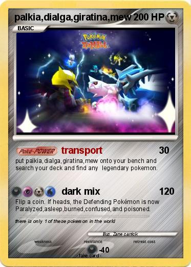 Pokemon palkia,dialga,giratina,mew