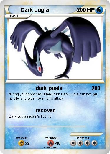 Pokemon Dark Lugia