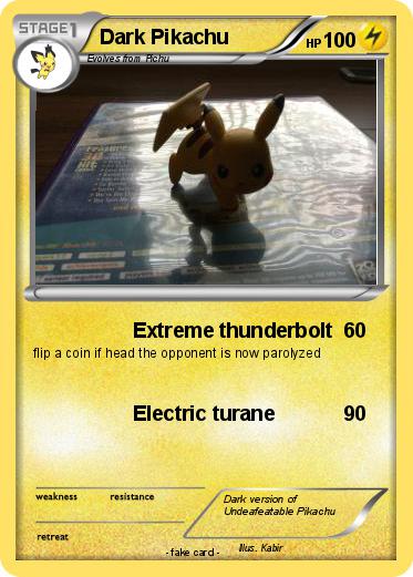 Pokemon Dark Pikachu