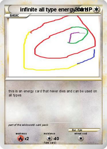 Pokemon Infinite uno card