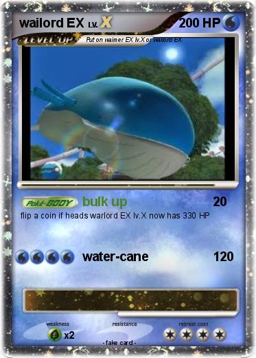 Pokemon wailord EX