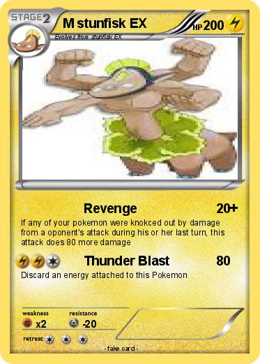 Pokemon M stunfisk EX