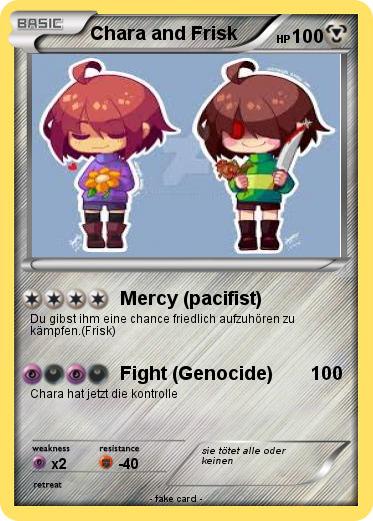 Pokemon Chara and Frisk