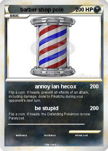 Pokemon barber shop pole