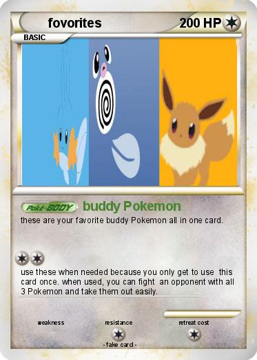 Pokemon fovorites