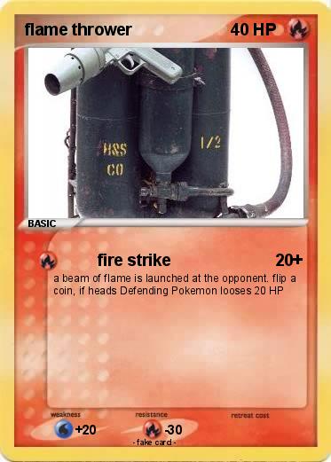 Pokemon flame thrower
