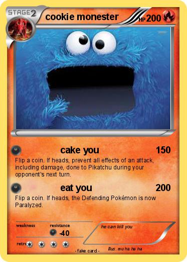 Pokemon cookie monester