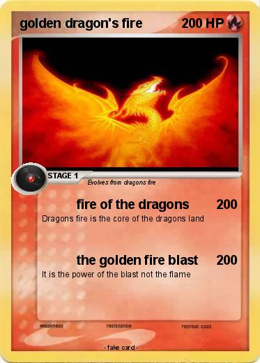 Pokemon golden dragon's fire